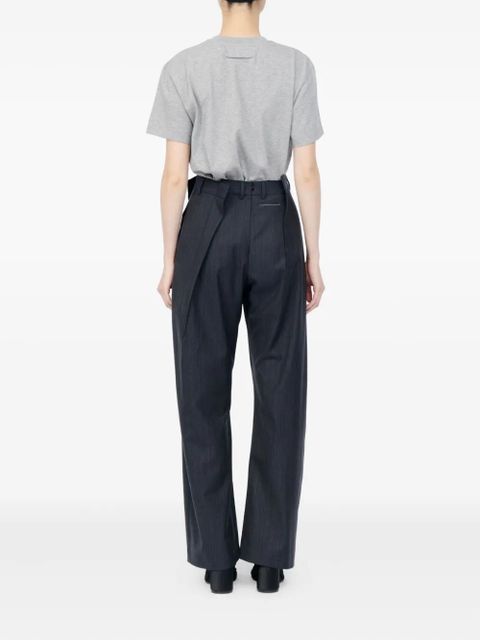 MM6 Maison Margiela pinstripe pleated trousers - Grey