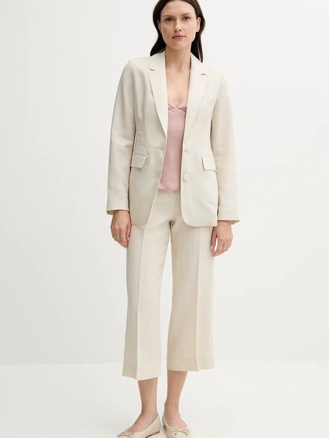 United Colors of Benetton spodnie lniane - zdjęcie produktu nr 1