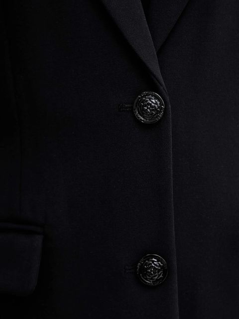 Guess marynarka JOANDRA kolor czarny jednorzędowa gładka W5BN53 W2402