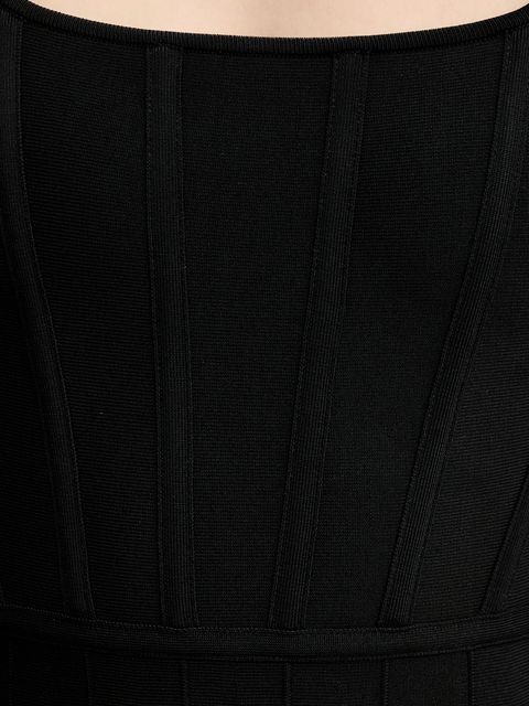 Marciano by Guess sukienka AISHA kolor czarny mini rozkloszowana 5BGK11 5036Z