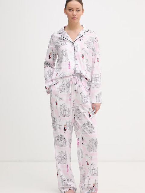 DKNY piżama damska z bawełną - zdjęcie produktu nr 1
