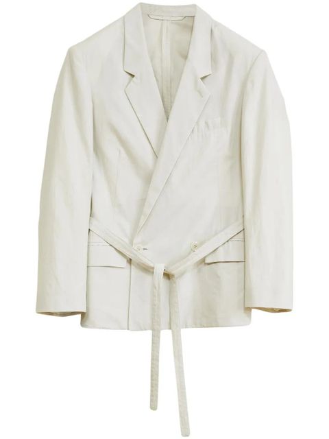 LEMAIRE double-breasted belted blazer - Neutrals - zdjęcie produktu nr 1