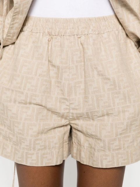 FENDI FF-jacquard shorts - Neutrals