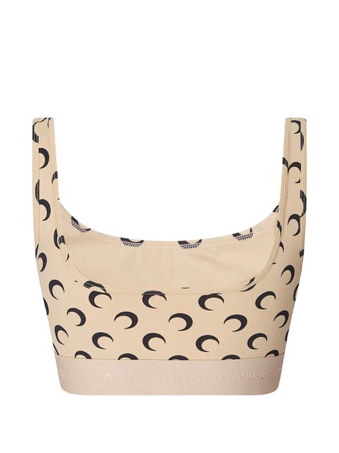 Marine Serre moon-print sports bra - Neutrals - zdjęcie produktu nr 2
