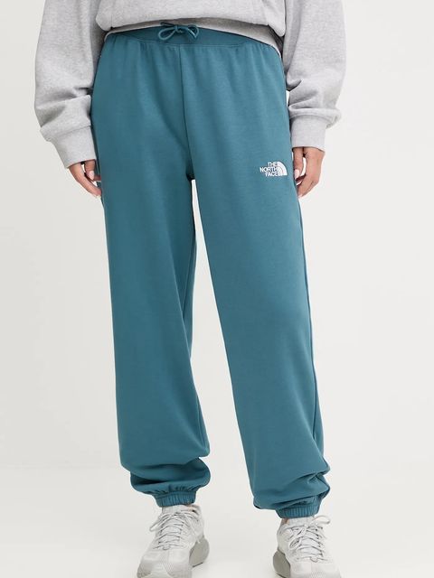 The North Face spodnie dresowe Essential Relaxed damskie kolor turkusowy gładkie NF0A8C1GBQ51 - zdjęcie produktu nr 1