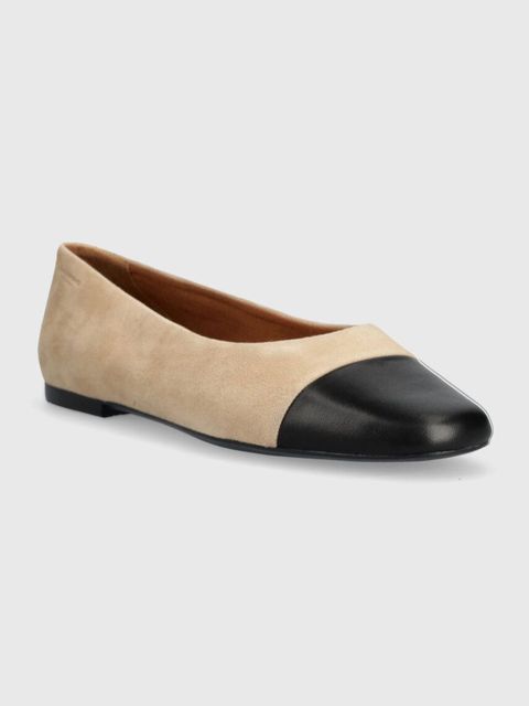 Vagabond Shoemakers baleriny skórzane JOLIN kolor beżowy 5508.642.95