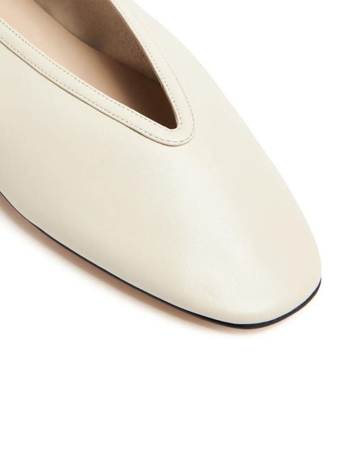 Le Monde Beryl Luna leather ballerina shoes - White - zdjęcie produktu nr 2