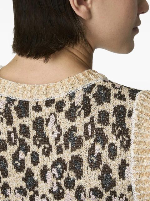 Missoni animal-print sleeveless vest - Neutrals