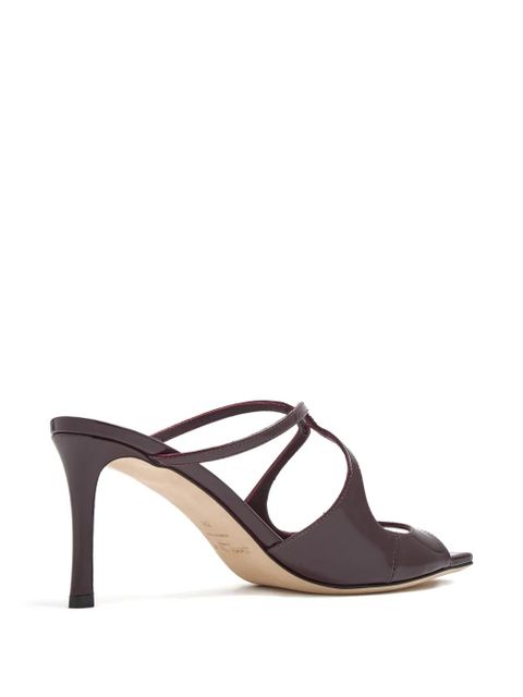 Jimmy Choo 75mm leather heeled sandals - Brown