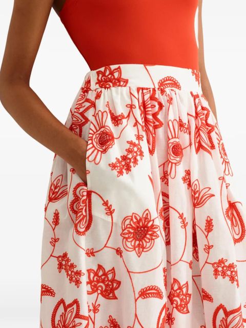 ERES Calie midi skirt - Red