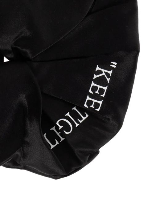 Off-White Keep Tight silk scrunchie - Black