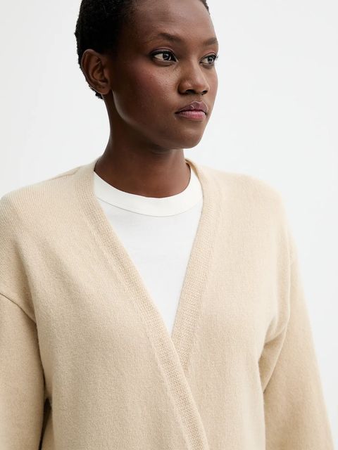Filippa K kardigan wełniany damski kolor beżowy 31863