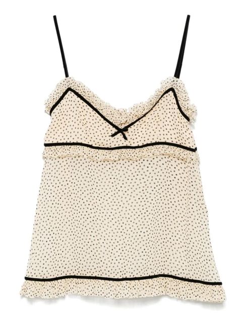 Valentino Garavani polka dot camisole - Neutrals - zdjęcie produktu nr 1