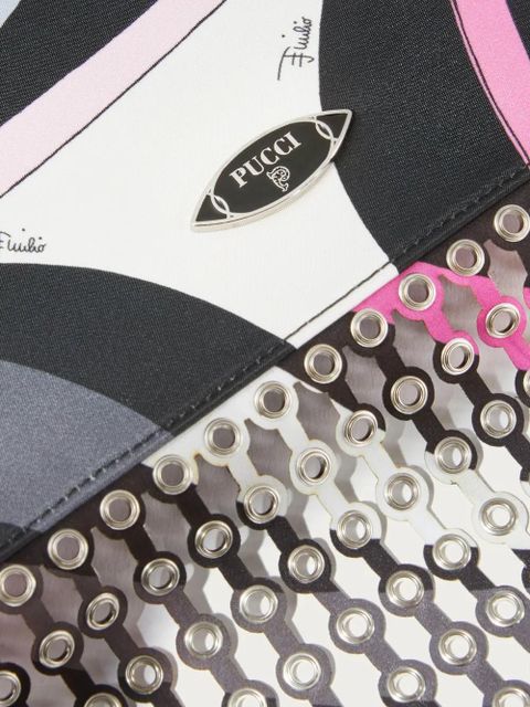 PUCCI Marmo-print folded shoulder bag - Black