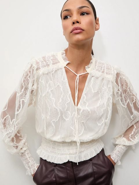 Answear.LAB bluzka damska kolor beżowy gładka - zdjęcie produktu nr 1