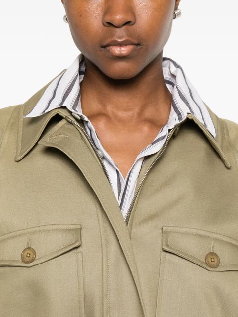 The Frankie Shop Kella padded utility jacket - Green