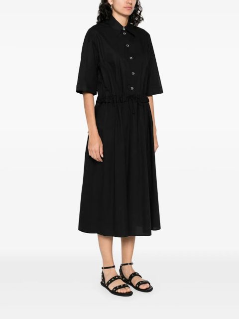 PINKO cotton midi dress - Black - zdjęcie produktu nr 2