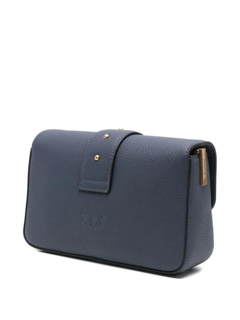 PINKO Love Birds buckle-embellished satchel - Blue