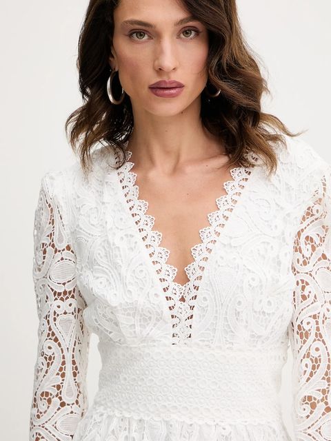 Morgan sukienka kolor biały mini rozkloszowana RLUCA