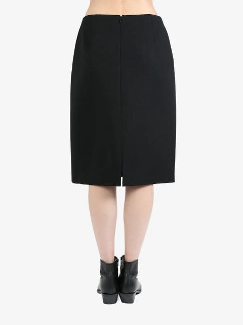 The Row low-rise midi skirt - Black