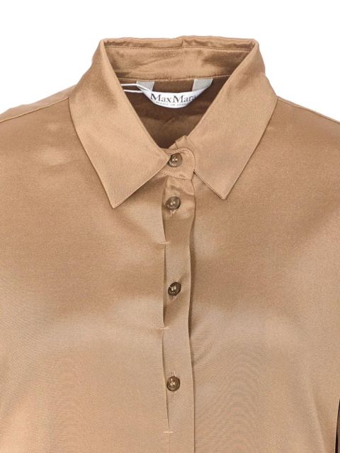Max Mara button-up long-sleeve shirt - Neutrals