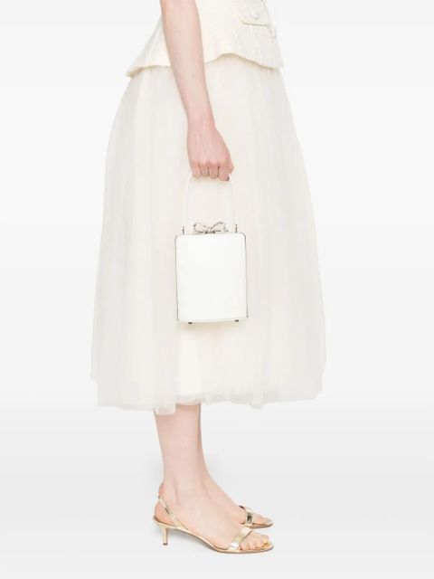 Self-Portrait bow-detailed tote bag - White - zdjęcie produktu nr 2