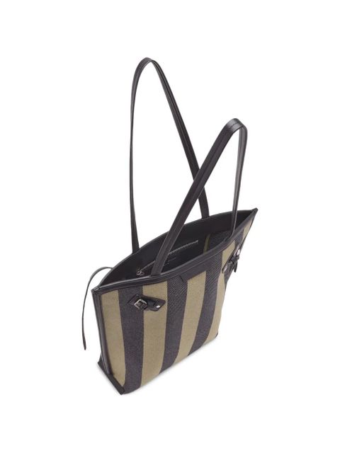 Proenza Schouler North South Days striped canvas tote bag - Green