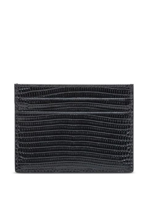 Dolce & Gabbana logo-plaque leather cardholder - Black - zdjęcie produktu nr 2