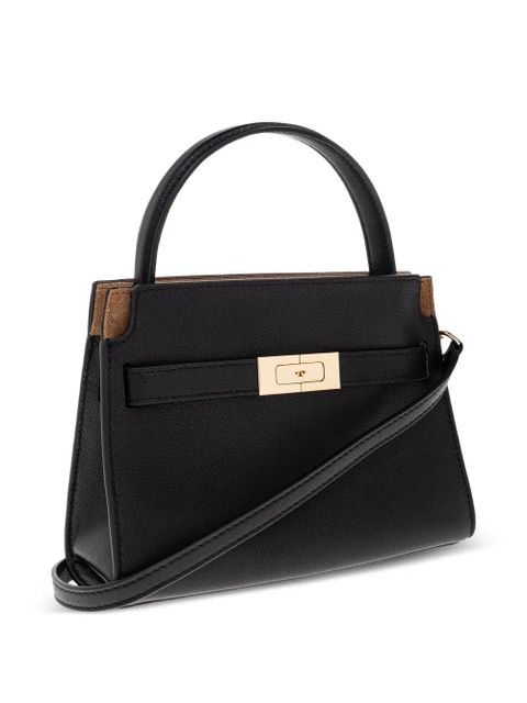 Tory Burch buckle leather tote bag - Black