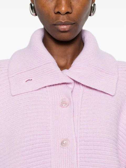 Magda Butrym high-neck button-placket jumper - Pink