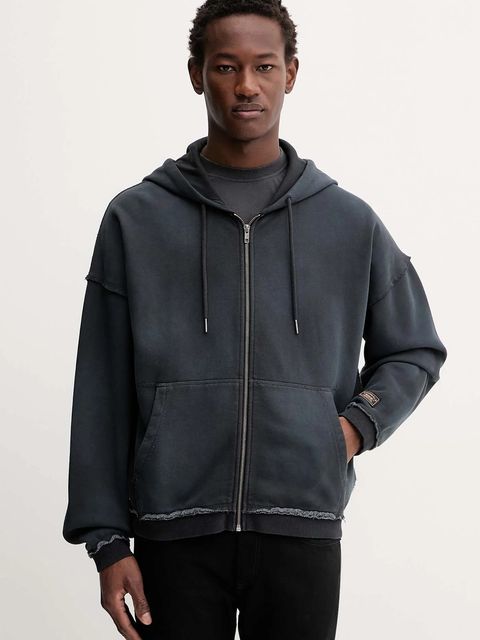 Guess Originals bluza kolor szary z kapturem gładka M5BQ41 K4110