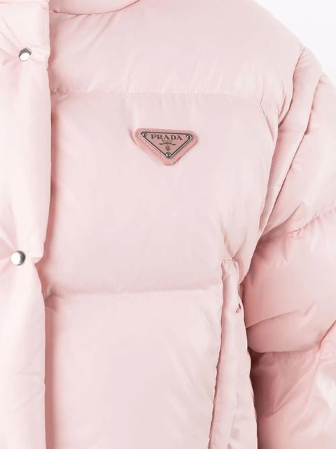 Prada Re-Nylon convertible puffer jacket - Pink