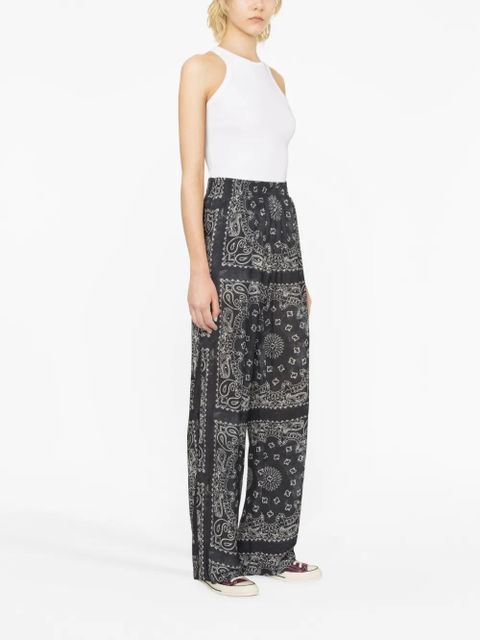 Golden Goose paisley-print wide-leg trousers - Grey