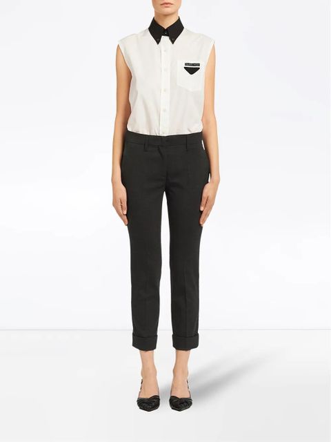 Prada Stretch natté trousers - Grey - zdjęcie produktu nr 2