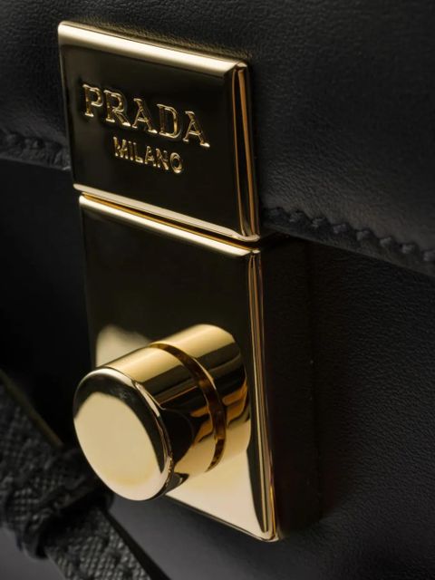 Prada small Soft Sound leather shoulder bag - Black - zdjęcie produktu nr 2