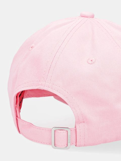 HUGO czapka z daszkiem bawełniana kolor różowy z aplikacją 50546591 - zdjęcie produktu nr 2