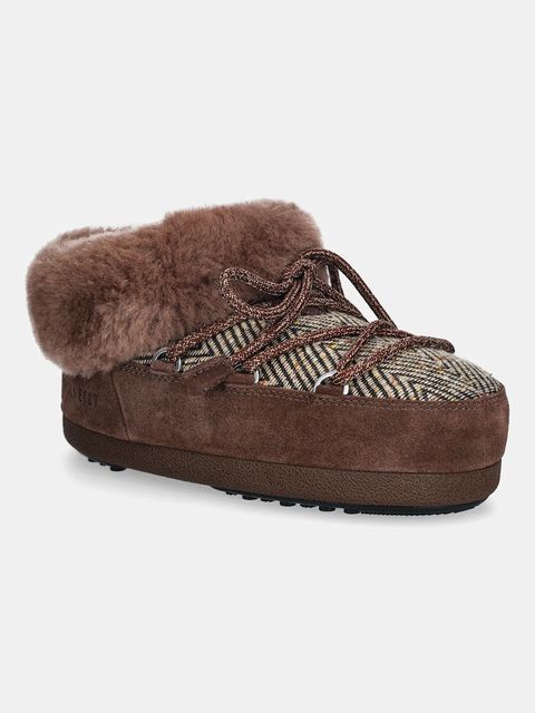 Moon Boot śniegowce MB X GIR EVX CHALET MULE FUR kolor brązowy 80D1470120-M062 - zdjęcie produktu nr 1