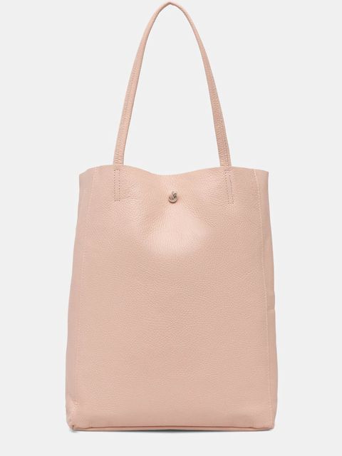 Answear.LAB torebka skórzana kolor różowy - zdjęcie produktu nr 1