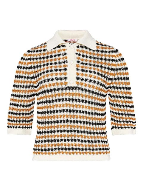 ERES Comeback striped polo top - White - zdjęcie produktu nr 1