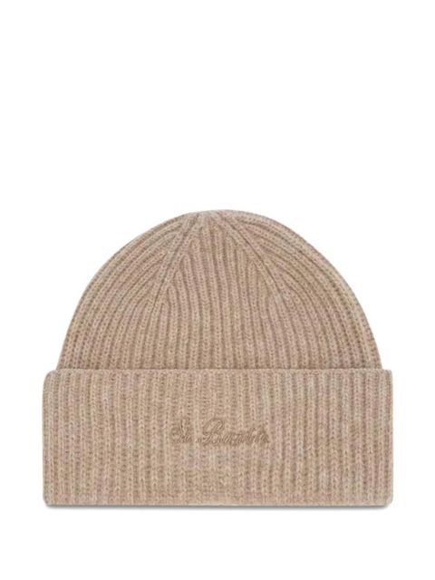 MC2 Saint Barth ribbed logo-embroidered beanie - Neutrals - zdjęcie produktu nr 1