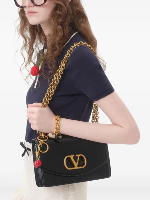 Valentino Garavani Cherry-charm polo top - Blue