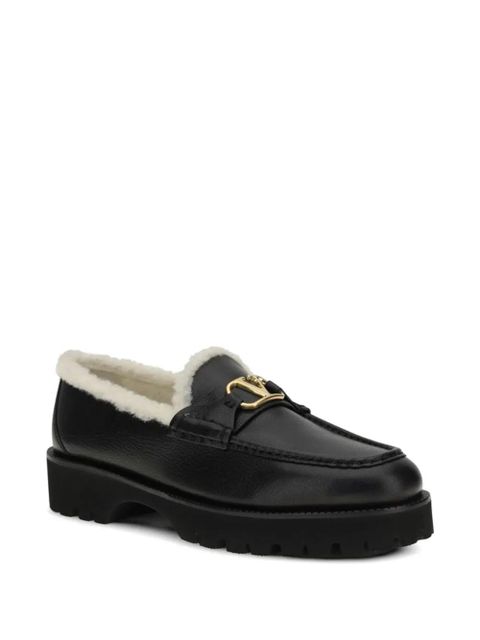 Valentino Garavani logo leather loafers - Black - zdjęcie produktu nr 2