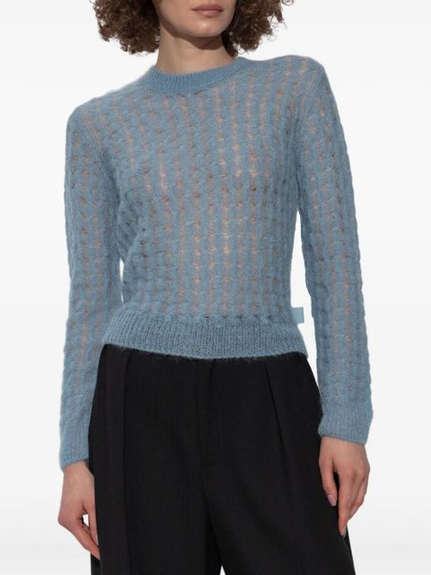 LOEWE mohair-blend jumper - Blue