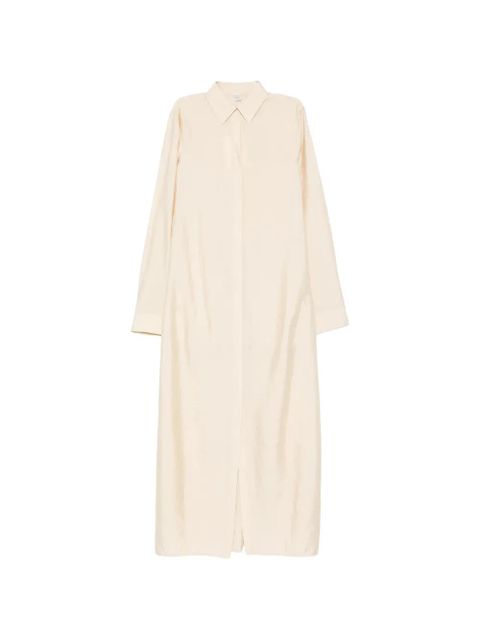 TOTEME split collared maxi dress - Neutrals - zdjęcie produktu nr 1