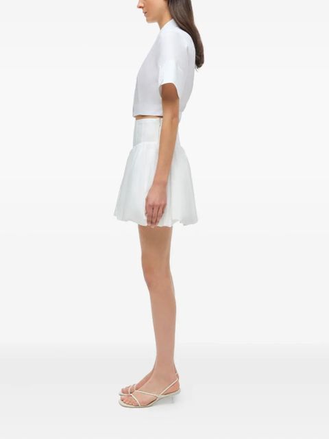 Simkhai Pippa bubble-hem mini skirt - White - zdjęcie produktu nr 2