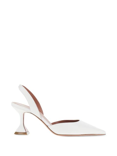 Amina Muaddi Holli slingback pumps - White - zdjęcie produktu nr 1