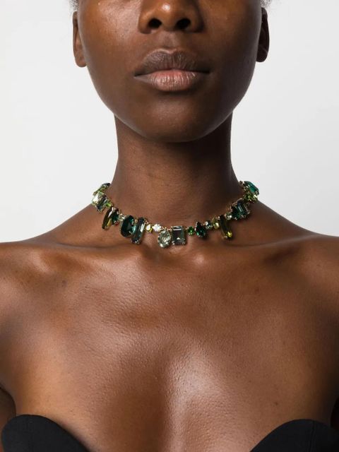 Swarovski Gema crystal-embellished necklace - Gold - zdjęcie produktu nr 2