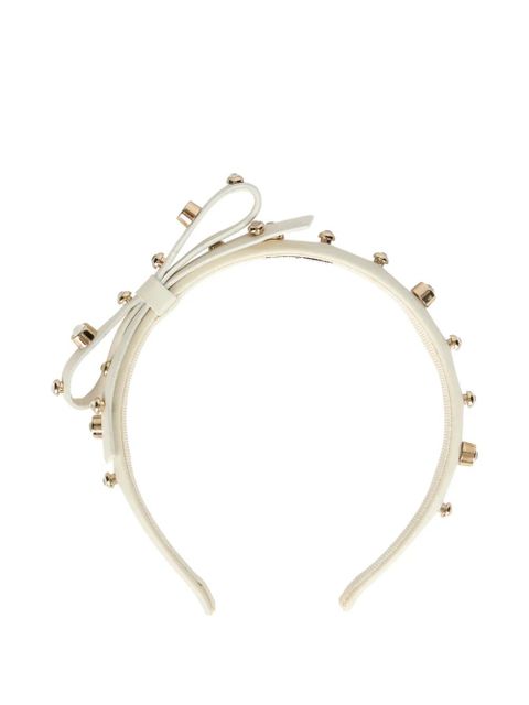 Valentino Garavani bow stud headband - Neutrals - zdjęcie produktu nr 1