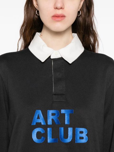 JW Anderson Art Club polo top - Black