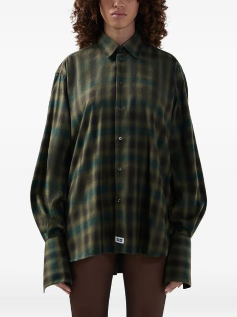 GCDS check long-sleeved top - Green - zdjęcie produktu nr 2